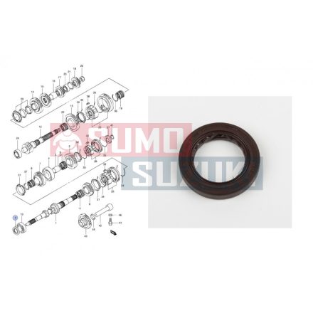 Suzuki Samurai SJ413,SJ419D Vitara,SX4,Scross,Vitara 2015- Shaft Input Oil Seal (25x38x6) 09283-25088