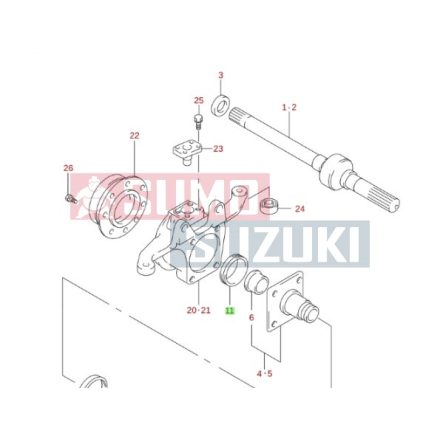 Suzuki Jimny kerékagy szimering 43446-82CB0
