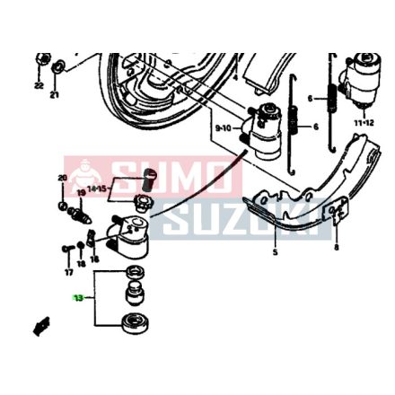 Suzuki Samurai SJ410,SJ413 Front Wheel Brake Cylinder Repair Kit 52400-79831