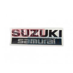   Suzuki Samurai Emblem Rear "SUZUKI SAMURAI" Black 77815-50CA0-5PK