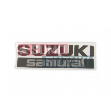 Suzuki Samurai Emblem Rear "SUZUKI SAMURAI" Grey/Silver 77815-50CA0-F8E