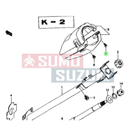 Suzuki Samurai kormány burkolat csavar 03211-0516A-E