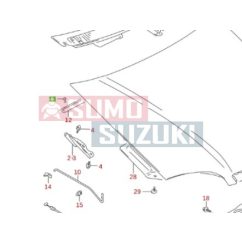   Suzuki Swift motorháztető hátsó tömítés patent 09229-04019-E