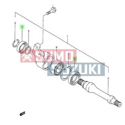 Suzuki Swift féltengely vezető szimering 1,3 (GYÁRI) 09283-40018