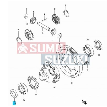 Suzuki féltengely szimering jobb, diffi szimering jobb - MGP 09283-40028
