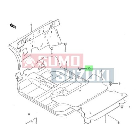 Suzuki padlókárpit patent 09409-10305