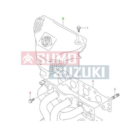 Suzuki Swift hővédő lemez 1,6 14120-70H02-E