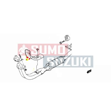 Suzuki Samurai SJ410 kipufogó tömítés GYÁRI 14181-85200
