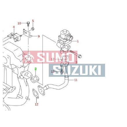 Suzuki Alto tömités a szívó csonknál EGR szelep felé (GYÁRI) 18529M79GA0