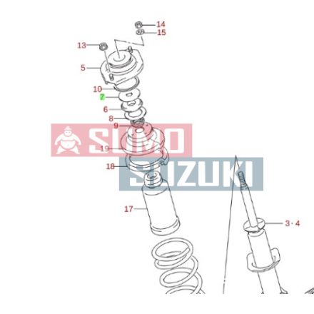 Suzuki Toronycsapágy felső alátét 41742-60B00