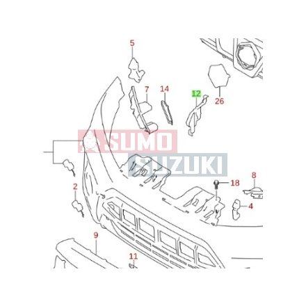 Suzuki Vitara burkolat jobb 71781-54P00