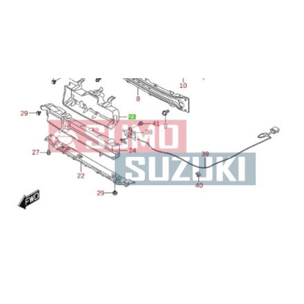 Suzuki Swift légbeömlő burkolat 2017-től (GYÁRI) 72432-52R01