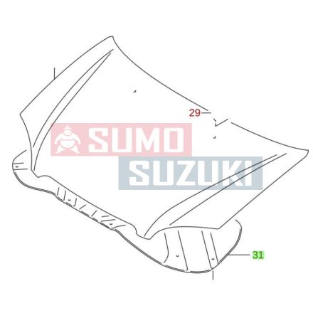 Suzuki Ignis motorháztető zajcsökkentő 72441-86G00