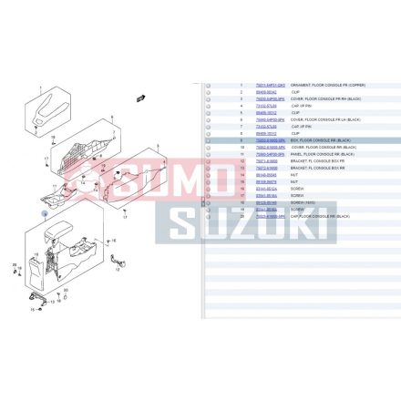 Suzuki Vitara S-cross Armrest 75850-61M00