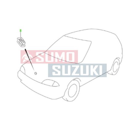 Suzuki Swift első embléma "S" 1999-ig 77811-74F00