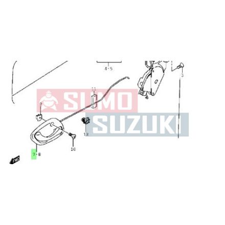  Suzuki Carry GA413 belső jobb kilincs szürke 83101-77A10-P4Z