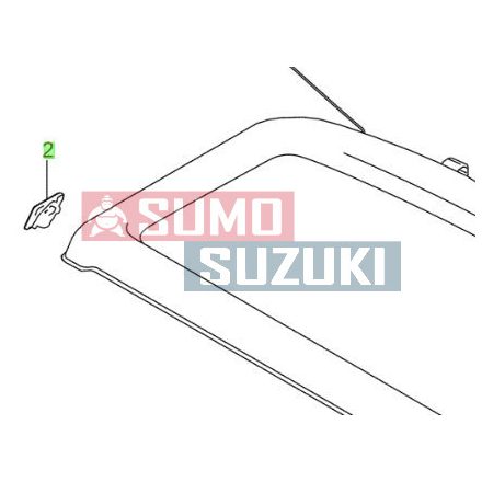 Suzuki Vitara kalaptartó, jobb GYÁRI 88913-54P00